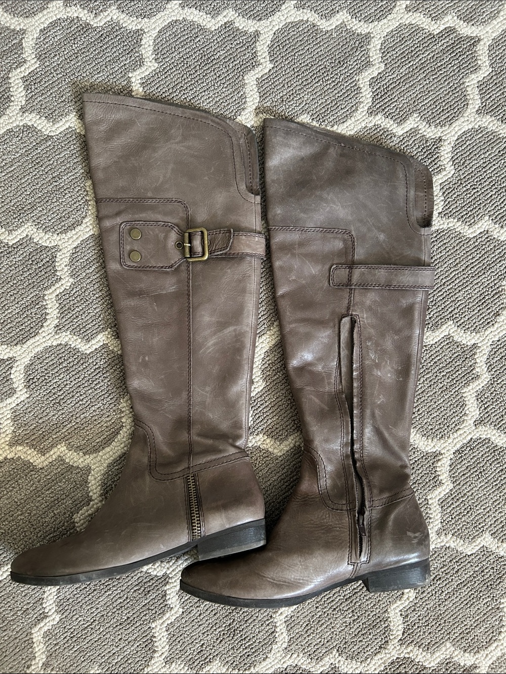 Women’s Tall Riding Boots - Brown Leather